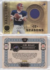 2011 Panini Gold Standard Hall of Gold Materials /299 Jim Kelly #12 HOF