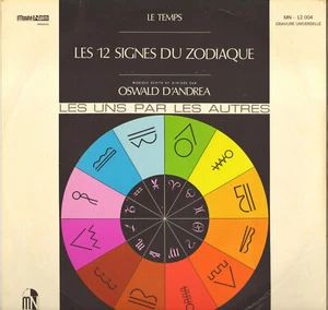 OSWALD D'ANDREA "LES 12 SIGNES DU ZODIAQUE" POP ROCK FUNK LP 1973 MOSHE-NAIM - Picture 1 of 2