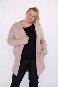 Cardigan Mono B Curvy Longline con cappuccio e tasche - Foto 1 di 10