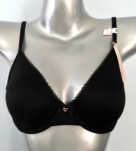 Victoria's Secret Nwt Body By Victoria Smooth Black Unlined Demi Bra - Picture 1 of 4