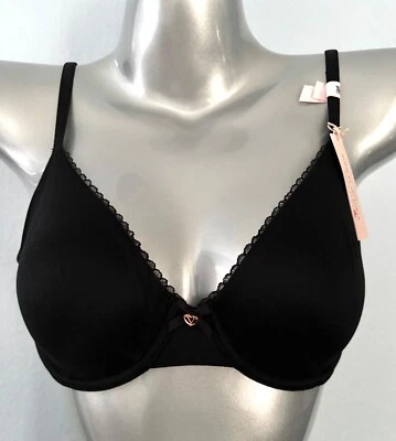 Victoria's Secret Nwt Body By Victoria Smooth Black Unlined Demi Bra - Image 1 of 4