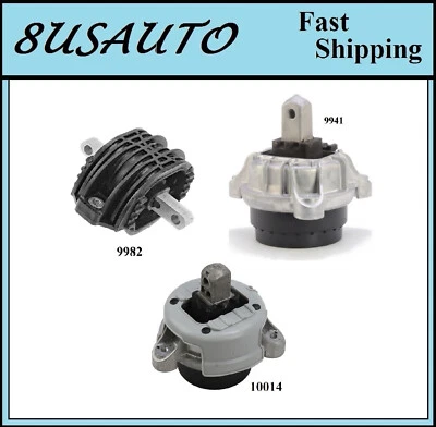 3PCS MOTOR & TRANS MOUNT FIT 2010-2012 BMW 740I, 740LI 3.0L GAS - Image 1 of 4