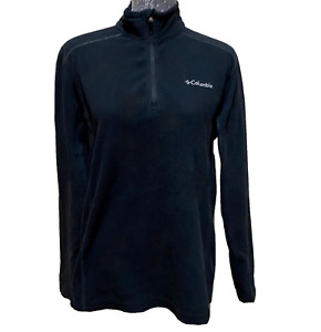Columbia Fleece Shirt Omni Heat Fleece 1/4 Zip Black L/S Pullover Women's Sz S