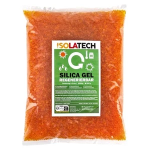 ISOLATECH Silica Gel rigenerabile essiccante arancione 0,9 kg sacchetto di gel d - Foto 1 di 8