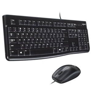 Logitech MK120 Wired Keyboard and Mouse Combo for Windows, QWERTY US Internation - Picture 1 of 10