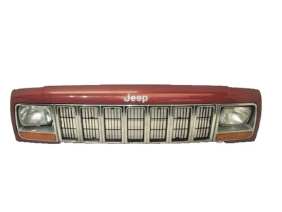 Jeep Cherokee XJ 97-01 OEM Grille Grill Front Header Panel Red FREE SHIPPING - Image 1 of 4