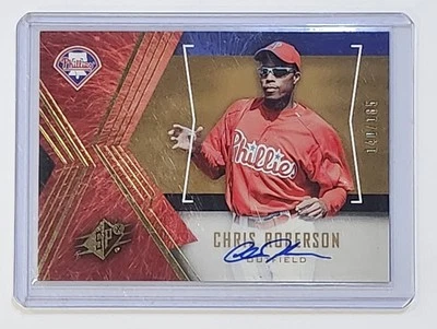 CHRIS ROBERSON 2005 SPX AUTO #141/185 PHILLIES - Image 1 of 2