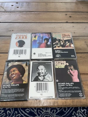 Female Blues 6 cassette LOT Esther Phillips Alberta Hunter Ruth Brown Saffire - Image 1 of 4