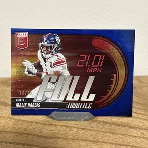 2025 Donruss Elite Football Malik Nabers Full Throttle /75 #15 - Picture 1 of 2