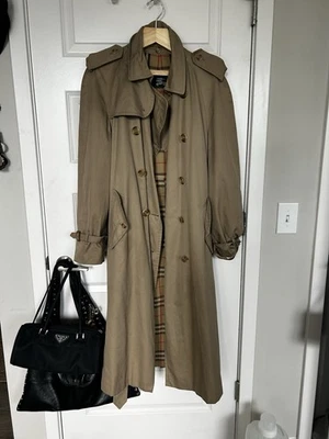 Винтажный 80-х 90-х Burberrys Тренч 42L мужской с подкладкой - Изображение 1 из 4