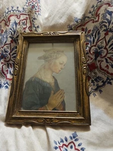 Vintage Portrait Französischer Rahmen Madonna Italienisch 5 X8 P40 - Bild 1 von 7