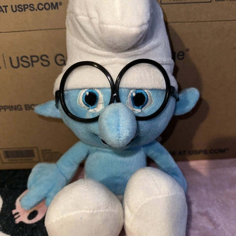 Brainy Smurf (The Smurfs) 10" Plush Collectible - Image 1 of 4