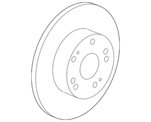 Genuine Honda Disc Brake Rotor Rear 42510-T2F-A00 - Picture 1 of 3