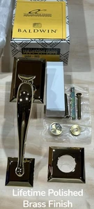 Baldwin 6604-003 Concord Trim Kit Esterno Vita Finitura Ottone Lucido NOS - Foto 1 di 8