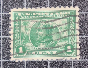 Scott 401 1 Cent Balboa Used PSE Cert Grade 90 SCV $65.00 - Picture 1 of 3