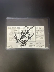 Chicago White Sox Ticket Stub 9/30/1993 signed by Ken "The Hawk" Harrelson - Picture 1 of 1