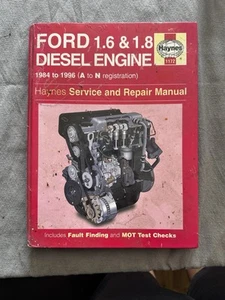 Ford 1.6 & 1.8 litre Diesel Engine (84 - 96) Haynes Repair Manual - Picture 1 of 4
