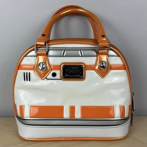 Borsa a mano Loungefly Star Wars BB-8 a cupola bianca e arancione brevettata  - Foto 1 di 20