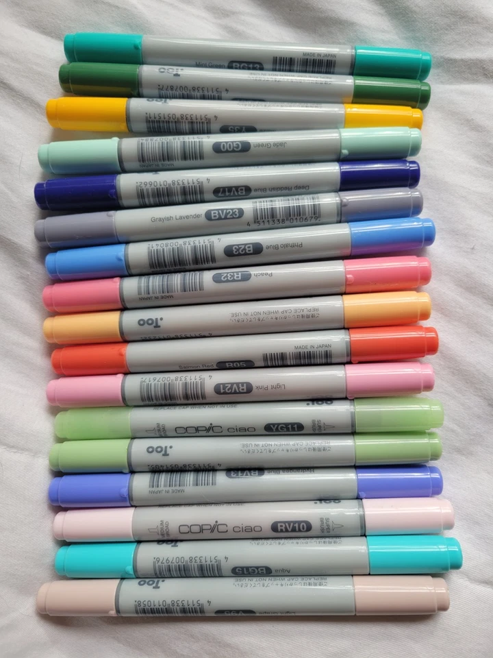 Lot Of 17 Copic Ciao Markers Brand New Assorted Colors - Image 1 of 1
