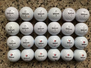 24 PEARL AND A GRADE WILSON DUO SOFT GOLF BALLS - Picture 1 of 1