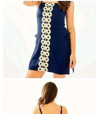 Lilly Pulitzer SAHAR ROMPER in True Navy, NWT, Size New Ladies - Image 1 of 4