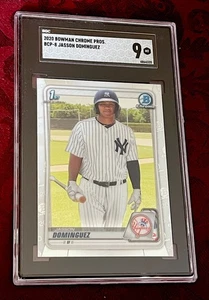 Jasson Dominguez 2020 Bowman Chrome RC #BCP-8, NY Yankees SGC 9 come nuovo - Foto 1 di 3