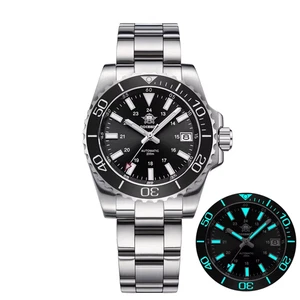 ADDIESDIVE Automatikuhr Herren Armbanduhr Edelstahl 40mm Saphirglas Taucheruhr - Picture 1 of 14