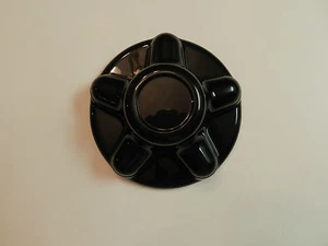 (1) Black Trailer Wheel Hub Cap Covers 5 lug 5 x 4.5" pattern, cargo,camper - Picture 1 of 2