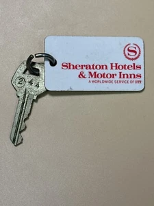 Llavero y llave habitación Sheraton Hotel Motel Cleveland Ohio #244 - Imagen 1 de 2