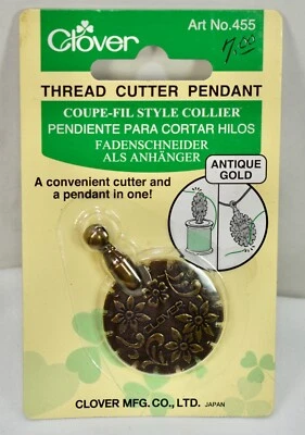 Thread Cutter Pendant by Clover  antique gold - Image 1 of 3