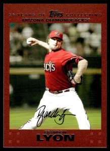 2007 Topps Updates & Highlights Red Back Brandon Lyon 42/56 Arizona Diamondbacks - Picture 1 of 2