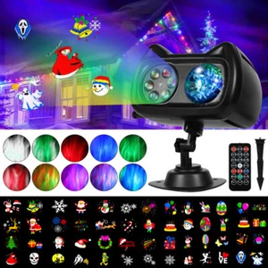Waterproof Landscape Lamp Projector for Garden Party Xmas New Year Aurora Effect - Picture 1 of 19