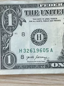 Date Note 1960! (32619605) Many Options 2017A $1 Dollar Fancy Serial Number - Picture 1 of 8