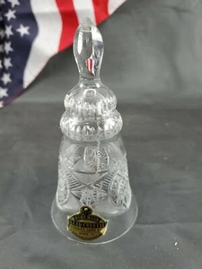 Bohemian Lead Crystal Hand Cut 5" Art Bell Made in Czechoslovakia FAST SHIPPING! - Picture 1 of 4