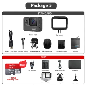 NEW HERO5 Black 4K Action Camera Ultra HD Waterproof GoPro w/ Anti-Shake+Options - Picture 1 of 14