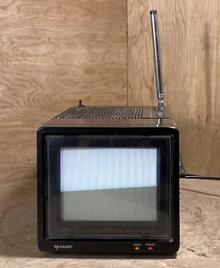 Vintage Sharp 5LS36 Mini TV portatile da banco CRT 5 - Foto 1 di 5