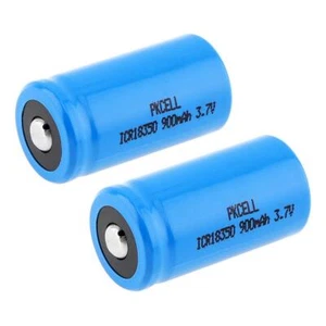 4Pcs 3.7V 18350 900mAh Li-ion Rechargeable Batteries Button top for Calcutors - Picture 1 of 5