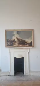 John Scanes abstract oil paintings on canvas hand painted 1962 Sea Maritime - Picture 1 of 4
