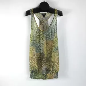 Lane Bryant transparentes ärmelloses Top Animal-Print Damen Übergröße 20 Racerback - Bild 1 von 12