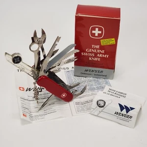 Wenger 16906 Swiss Army Tool Chest Plus Knife w/Red Scales Original Box - Picture 1 of 14