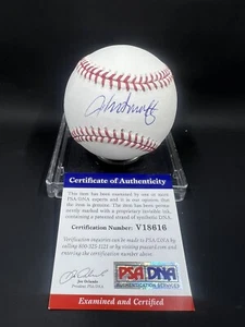John Smoltz Signed Rawlings ROMLB Baseball PSA/DNA Atlanta Braves - Picture 1 of 2