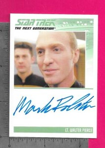 Star Trek Next Generation Heroes & Villains autograph card Mark Rolston 9.5
