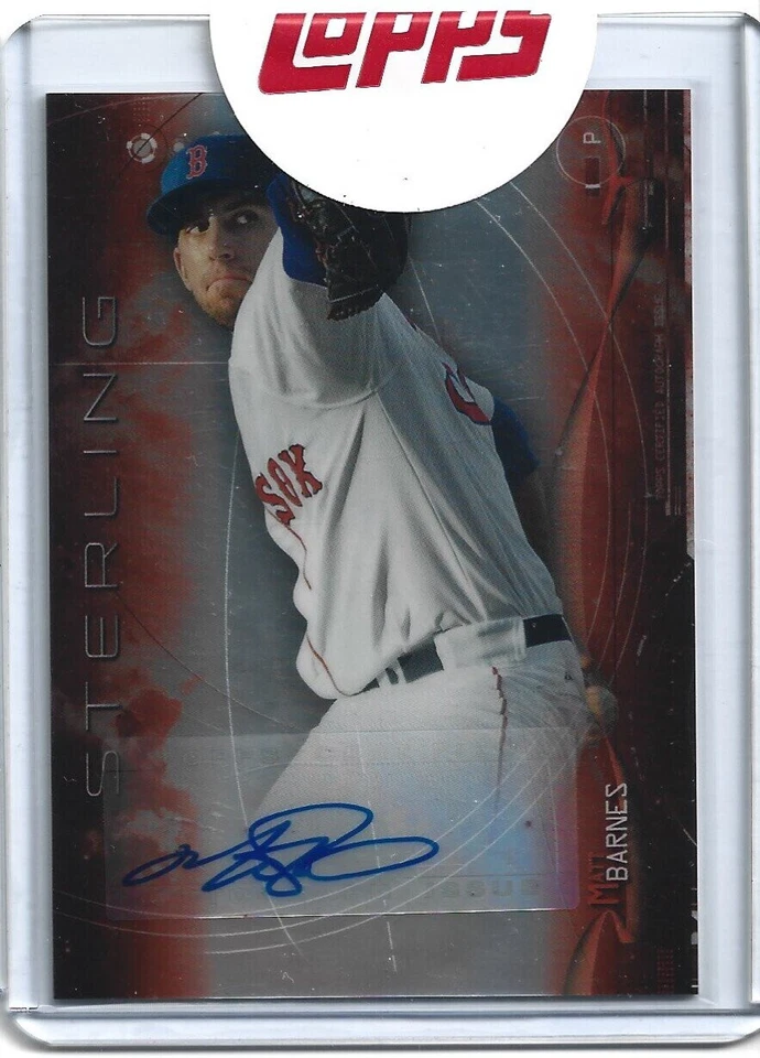 2014 Bowman Sterling Prospect Autograph Orange Refractor /75 Matt Barnes BSPA-MB - Image 1 of 1