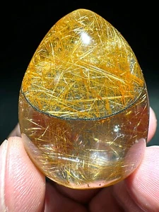 Cristal de rutilo transparente NATURAL 130,9 quilates raro pulido - Imagen 1 de 10