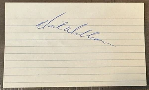DICK WILLIAMS SIGNED 3"X5" INDEX CARD OAKLAND ATHLETICS DODGERS AUTOGRAPH D 2011 - Picture 1 of 3