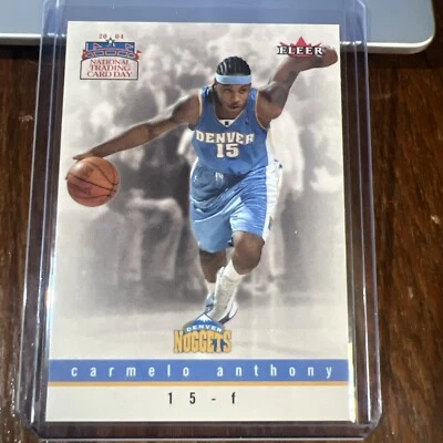Carmelo Anthony 2003-04 Fleer National Trading Card Day Rookie RC #9 Nuggets - Image 1 of 4