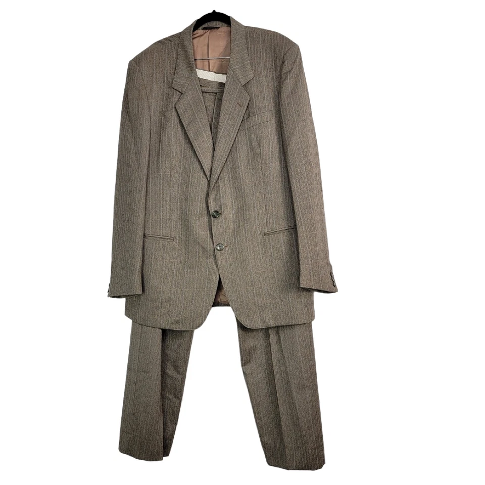 Gucci Wool Suit Vintage 1970s 80's Wool Suit Set Blazer Pants Size XL Mens - Image 1 of 4
