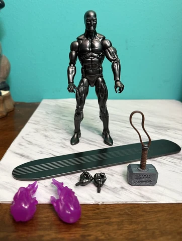 Hasbro Marvel Legends Obsidian Silver Surfer Action Figure Walgreens Cover
