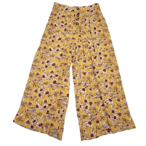 American Eagle Outfitters Pants Womens Sz Small Bohemian Floral Print High Elast - Picture 1 of 11