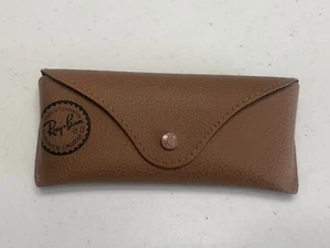 Ray Ban Sonnenbrille Brillenetui Hart Softshell halbhart Filz gefüttert braun - Bild 1 von 6